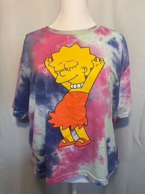 Lisa Simpson Tye Dye Graphic T Women’s XXXL The Simpsons